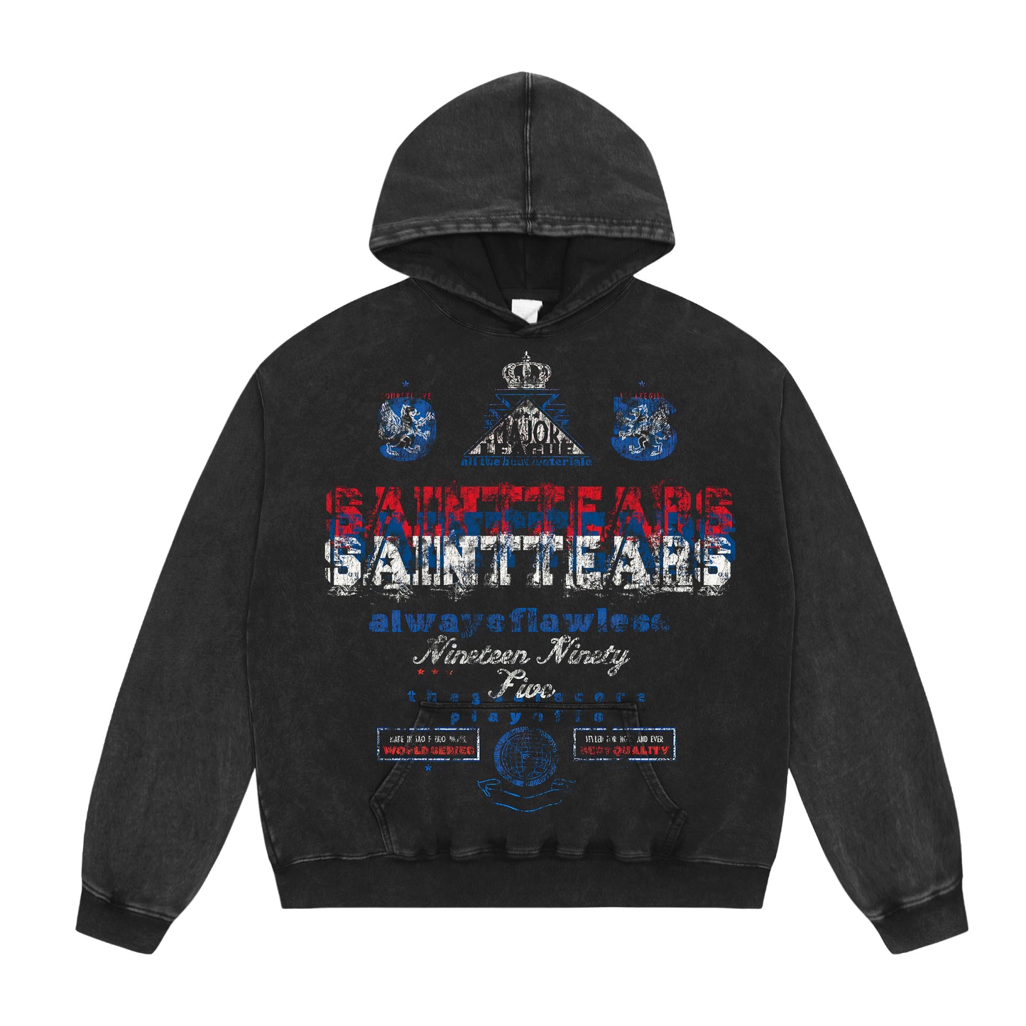 New-Saint Michael 24ss Green Hoodie