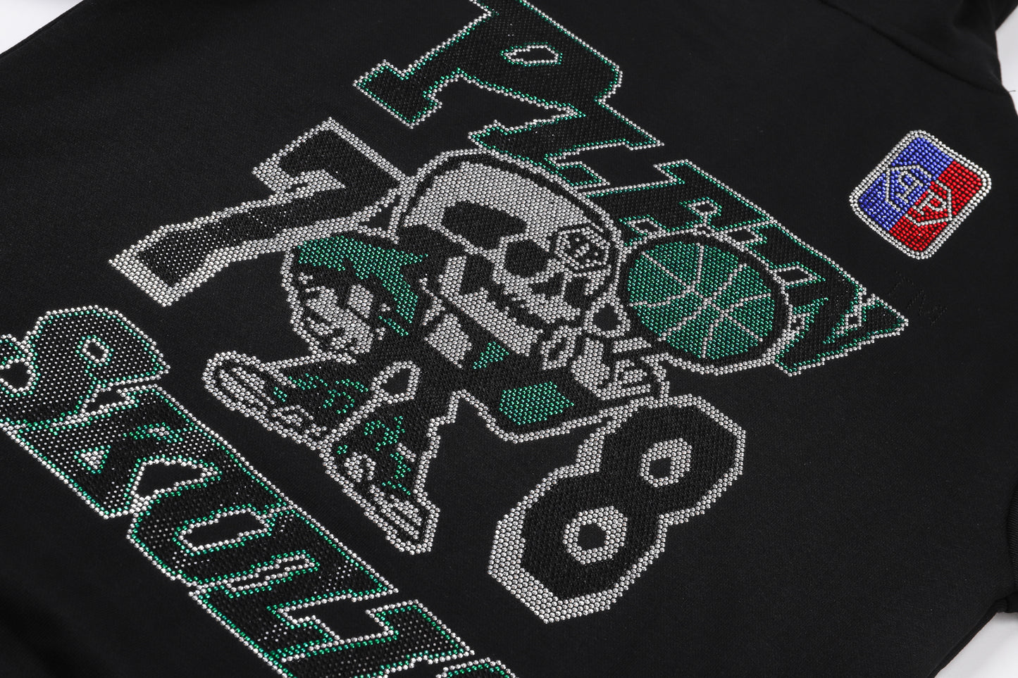 New- 2025ss Black Skull Hoodie