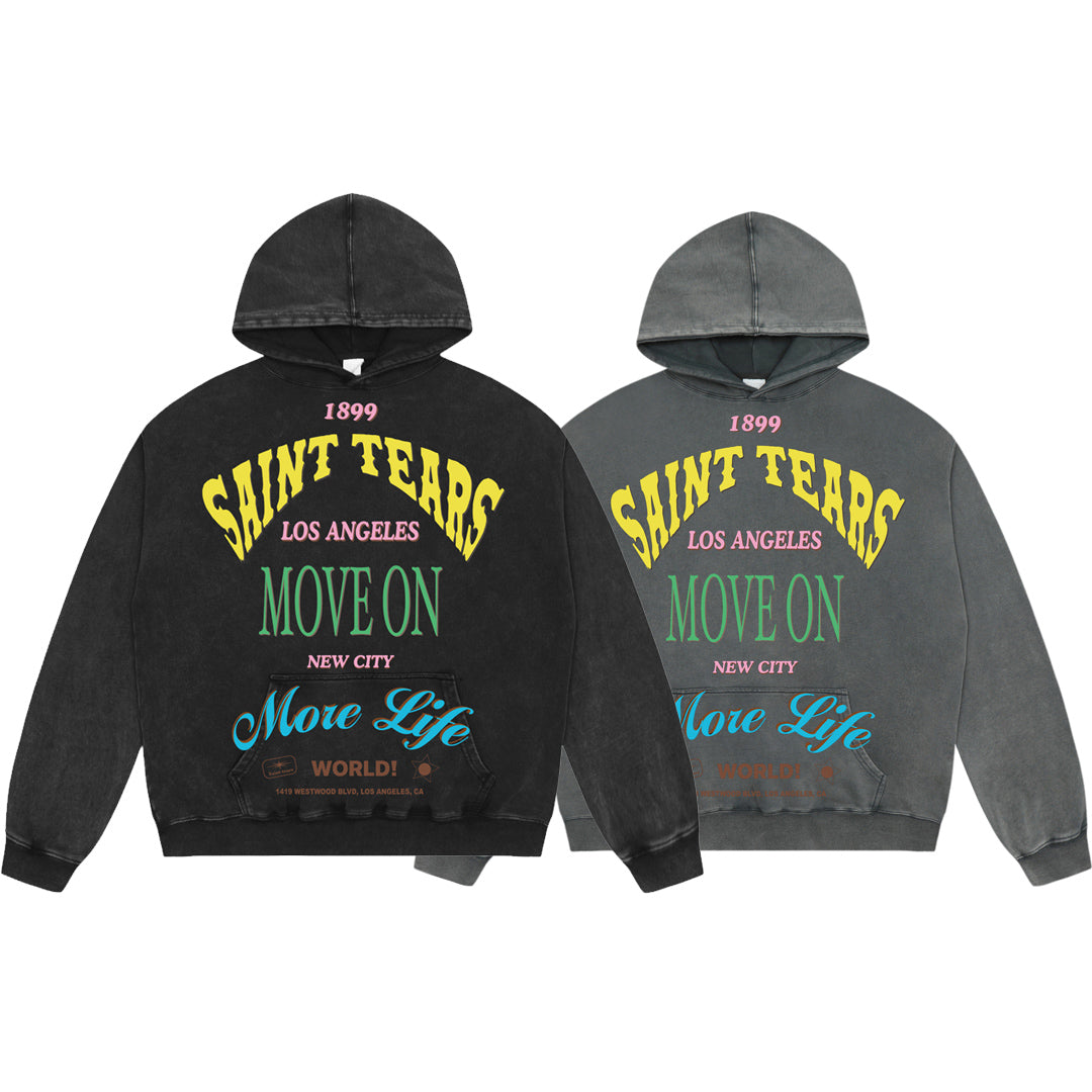 New-Saint Michael 24ss Prints Hoodie
