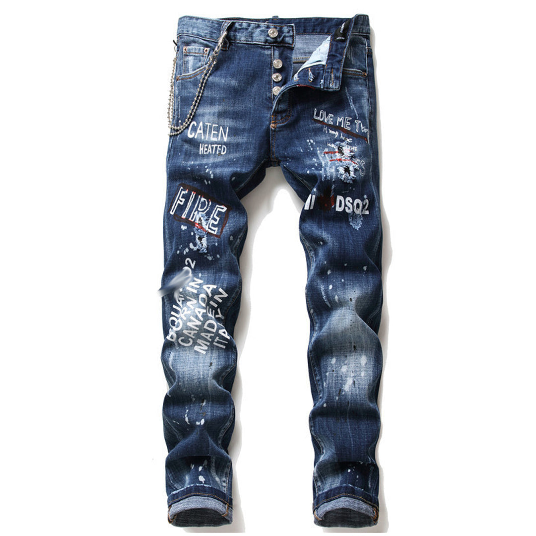 New-DSQ2 24ss printing Jeans