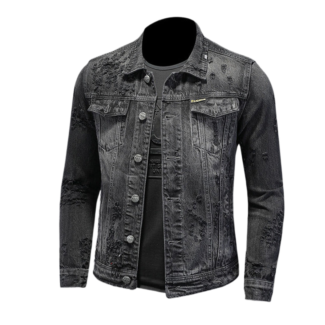 New-DSQ2 Black Denim Jacket