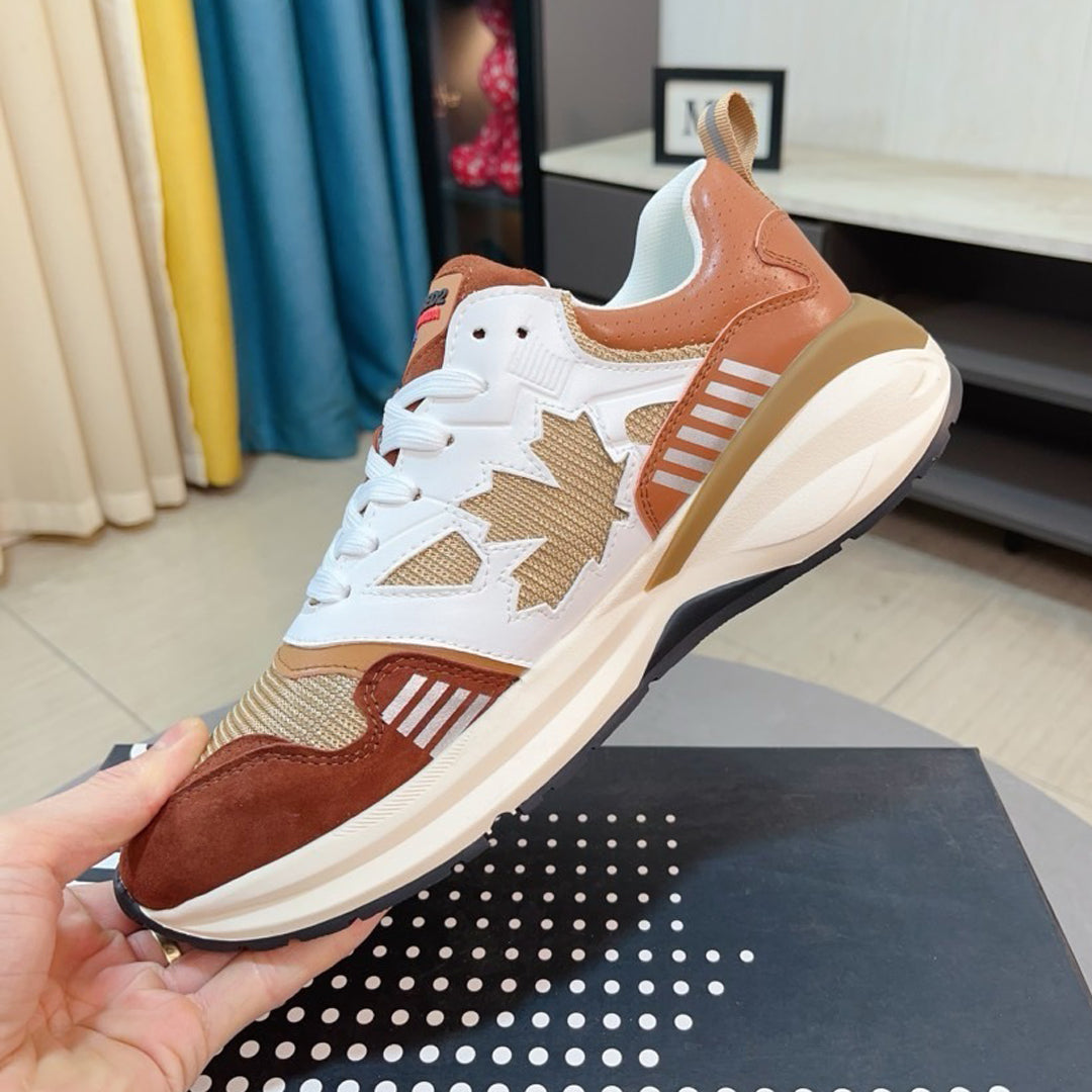 NEW-DSQ2 Men's shoes Leather sneakers