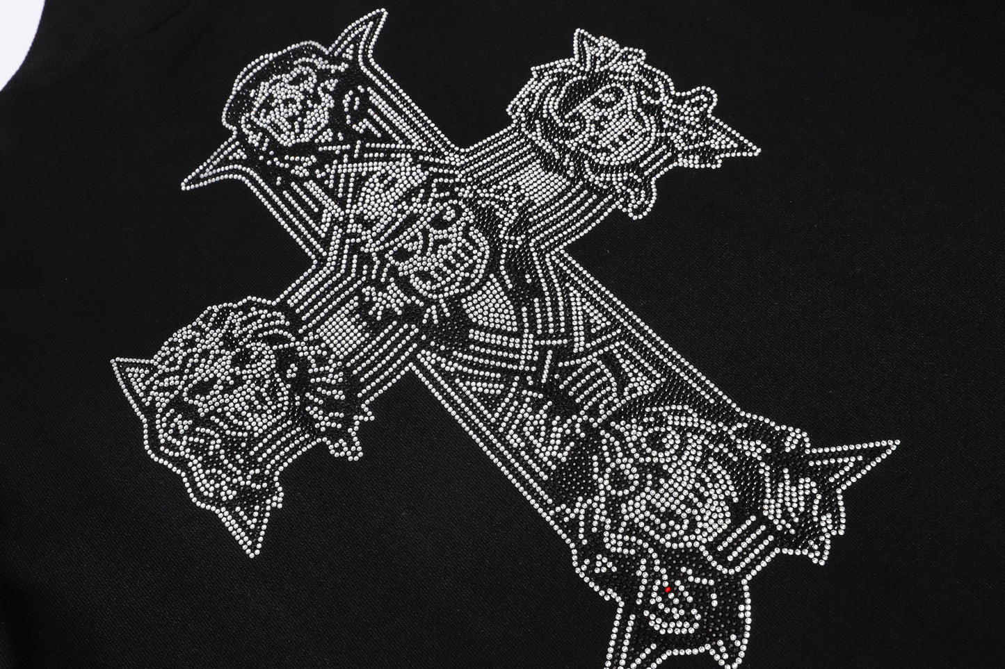 New- 2025ss Skull Black Hoodie