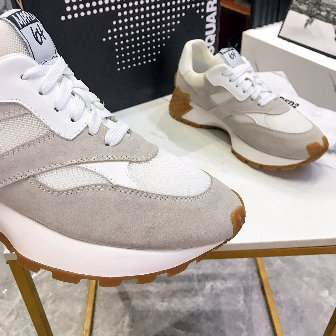 NEW-DSQ2 Leather sneakers
