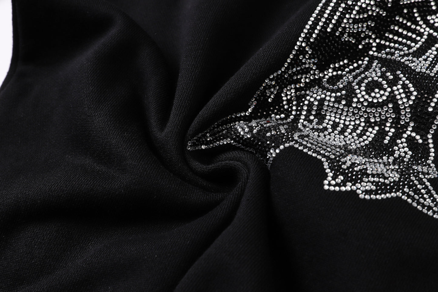 New- 2025ss Skull Black Hoodie