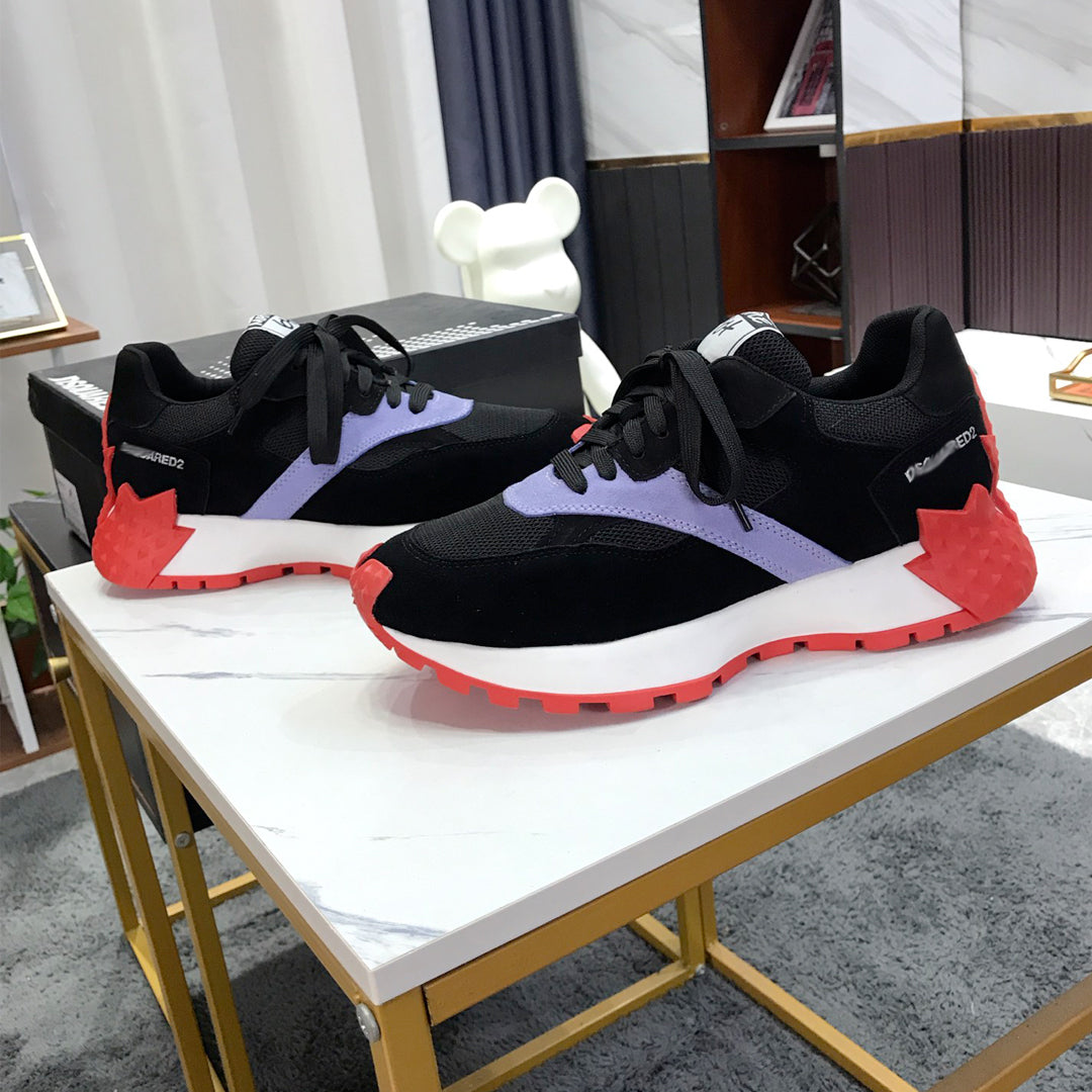 NEW-DSQ2 Leather sneakers