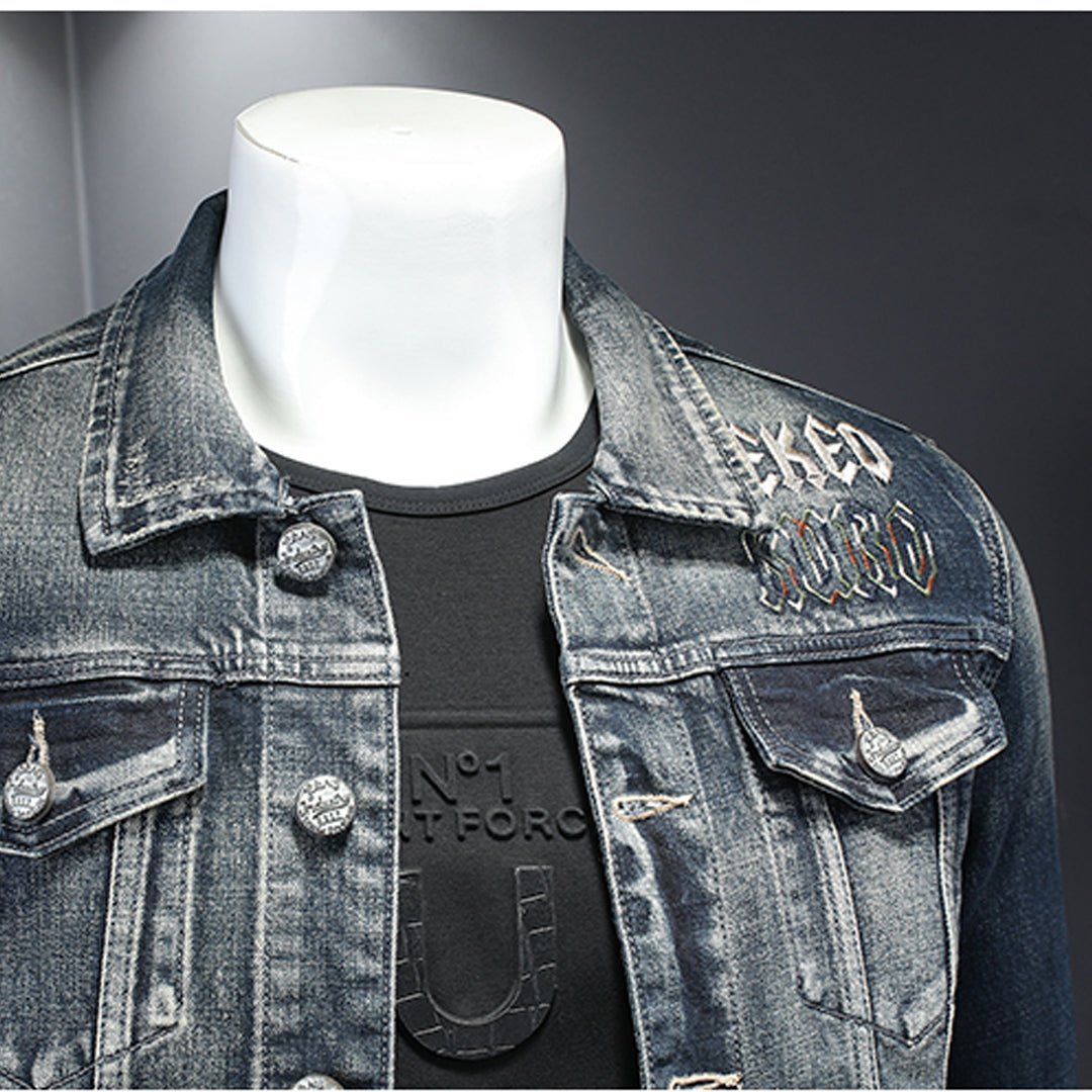 Neu-DSQ2 2024ss Schwarze Jeansjacke