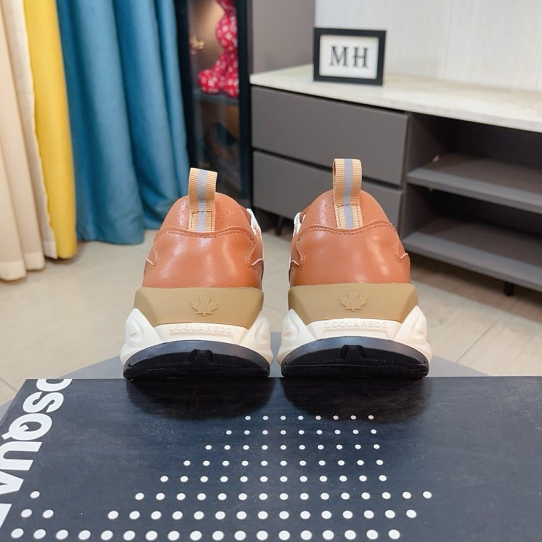 NEW-DSQ2 Men's shoes Leather sneakers