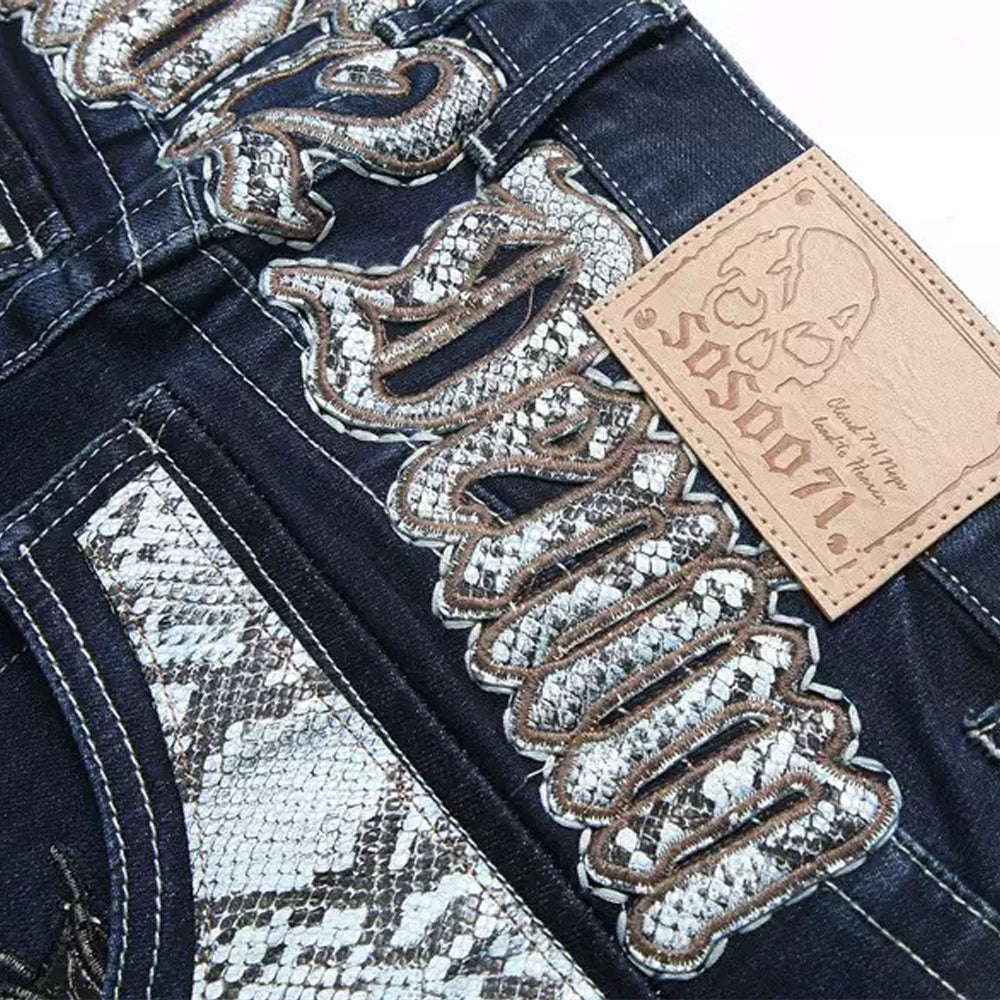 New-DSQ2 Graffiti Blue Jeans