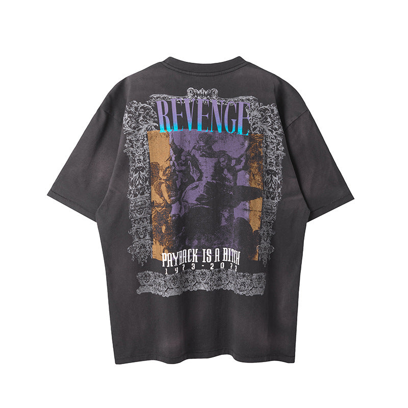New-Saint Michael 2024ss Black T-shirt