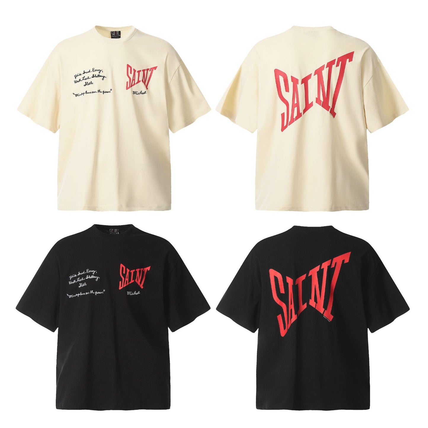 New-Saint Michael 2024ss Prints T-shirts