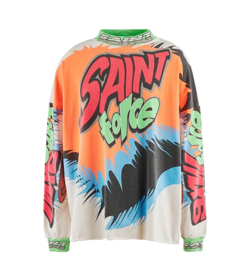 New-Saint Michael Long-sleeved T-shirt