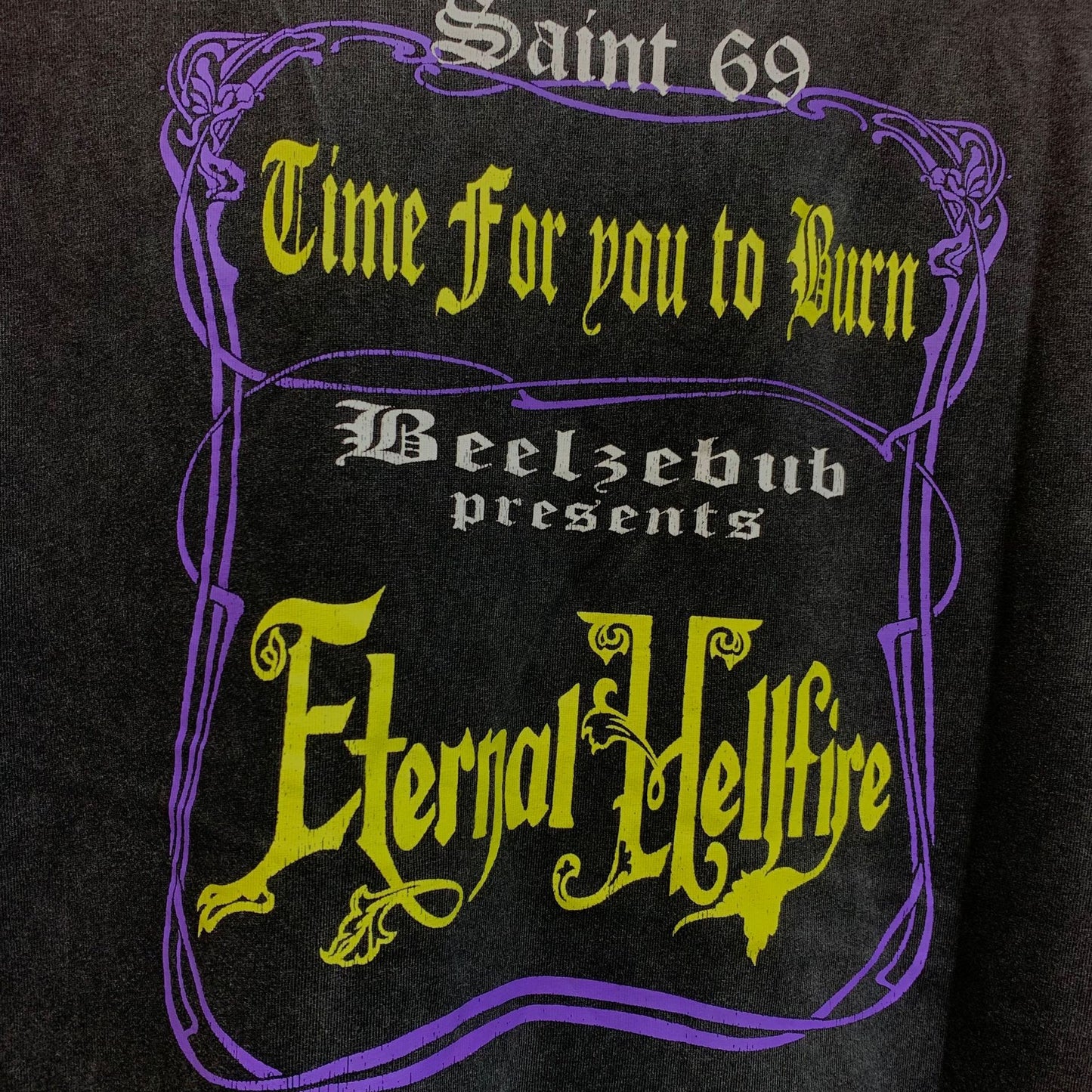 New-Saint Michael 2024ss Black T-shirt