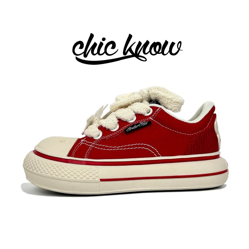Thick sole versatile casual sneakers