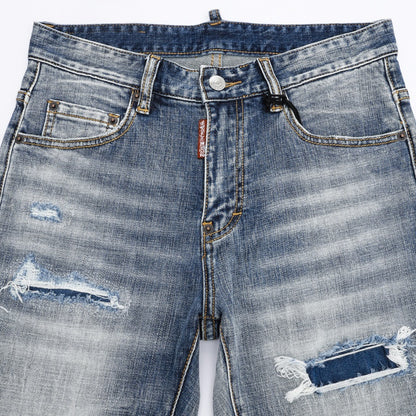 New-DSQ2 Nightclub Fashion holes Jeans