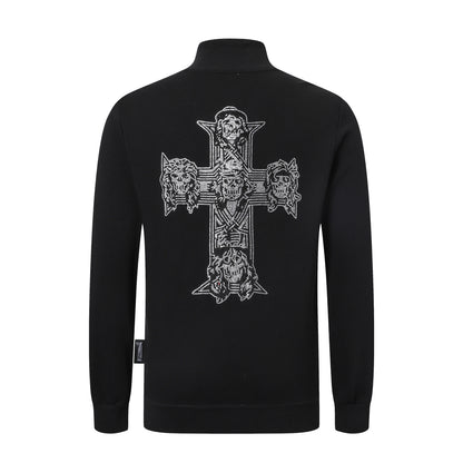 New- 2025ss Skull Black Hoodie