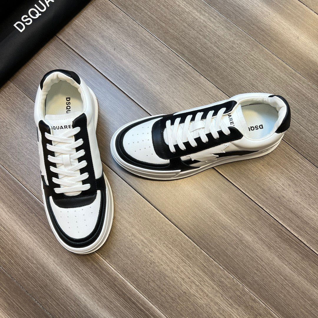 Flache Schuhe mit großem Kopf 