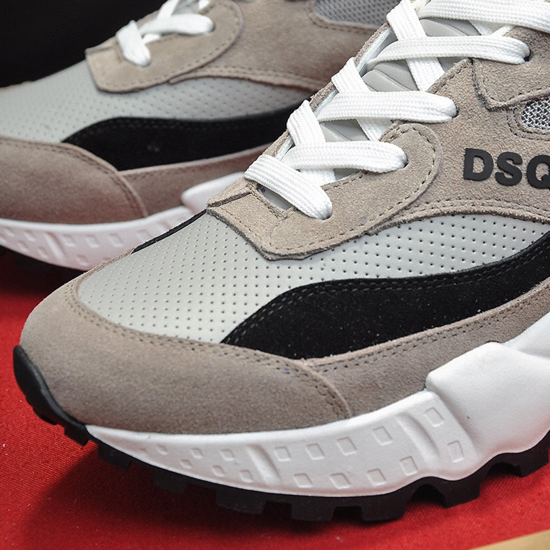 Flache Schuhe mit großem Kopf 