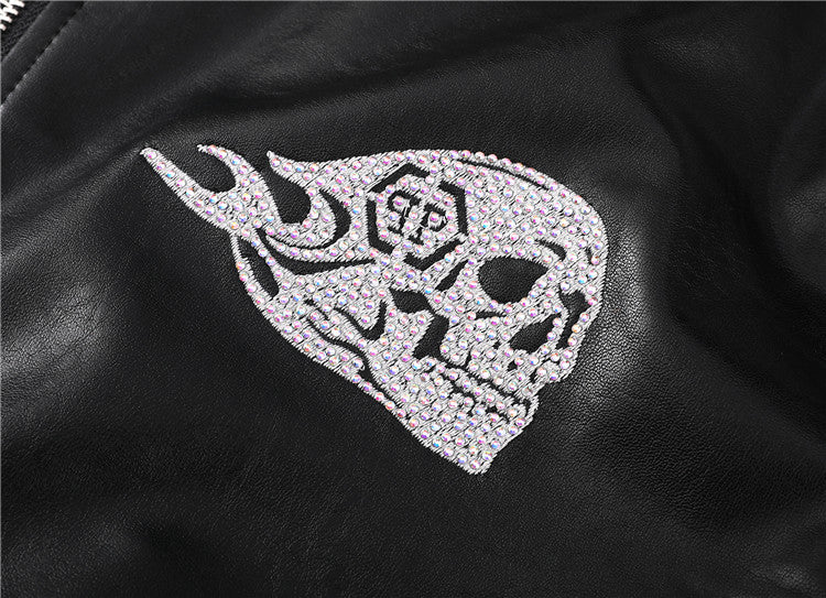 New- Black Genuine leather Jacket