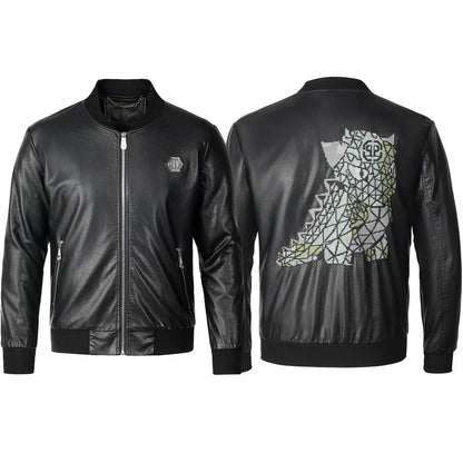 New- Black Genuine leather Jacket