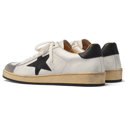 Distressed low-cut casual sneakers