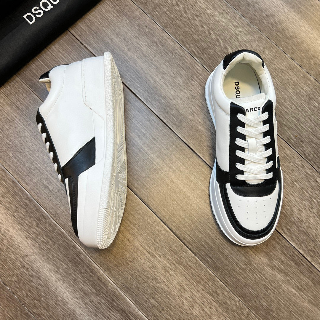 Flache Schuhe mit großem Kopf 