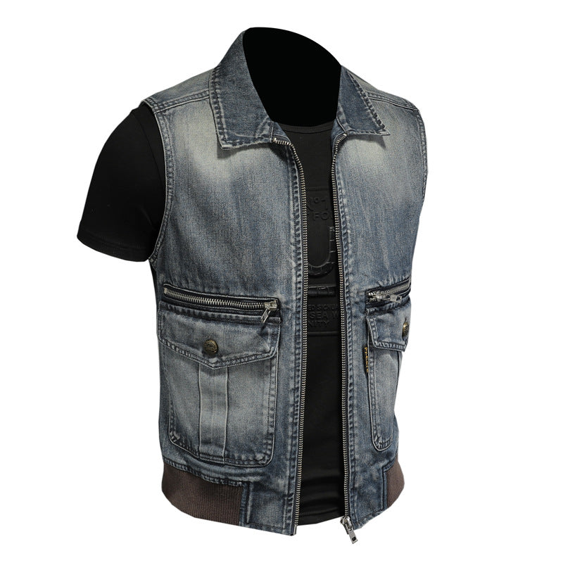 New-DSQ2 24ss cowboy Denim vest