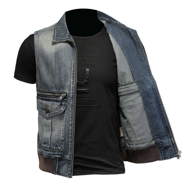New-DSQ2 24ss cowboy Denim vest