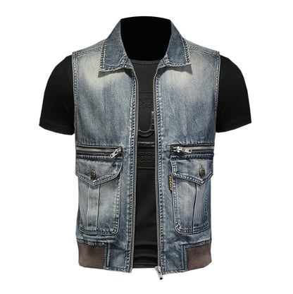 New-DSQ2 24ss cowboy Denim vest