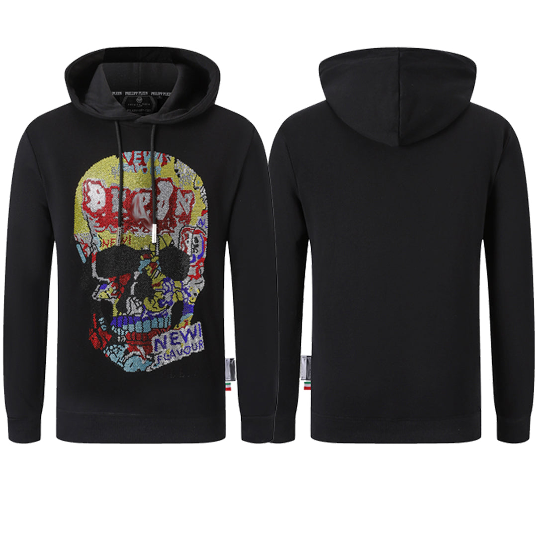 New- 2025ss Black Printed Hoodie