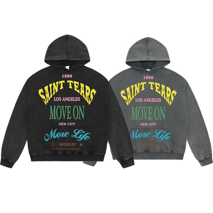 New-Saint Michael 2024ss Black Hoodie