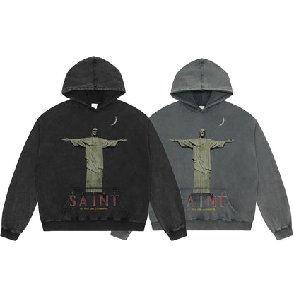 New-Saint Michael 24ss Prints Hoodie