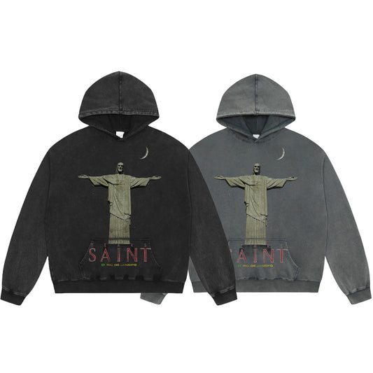 New-Saint Michael 24ss Prints Hoodie