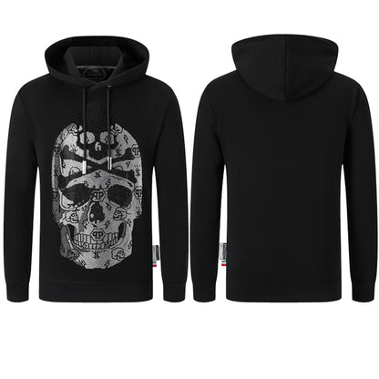 New-2025ss Skull Print Hoodie