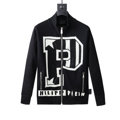 PIEIN  Black Embroidery Hoodie
