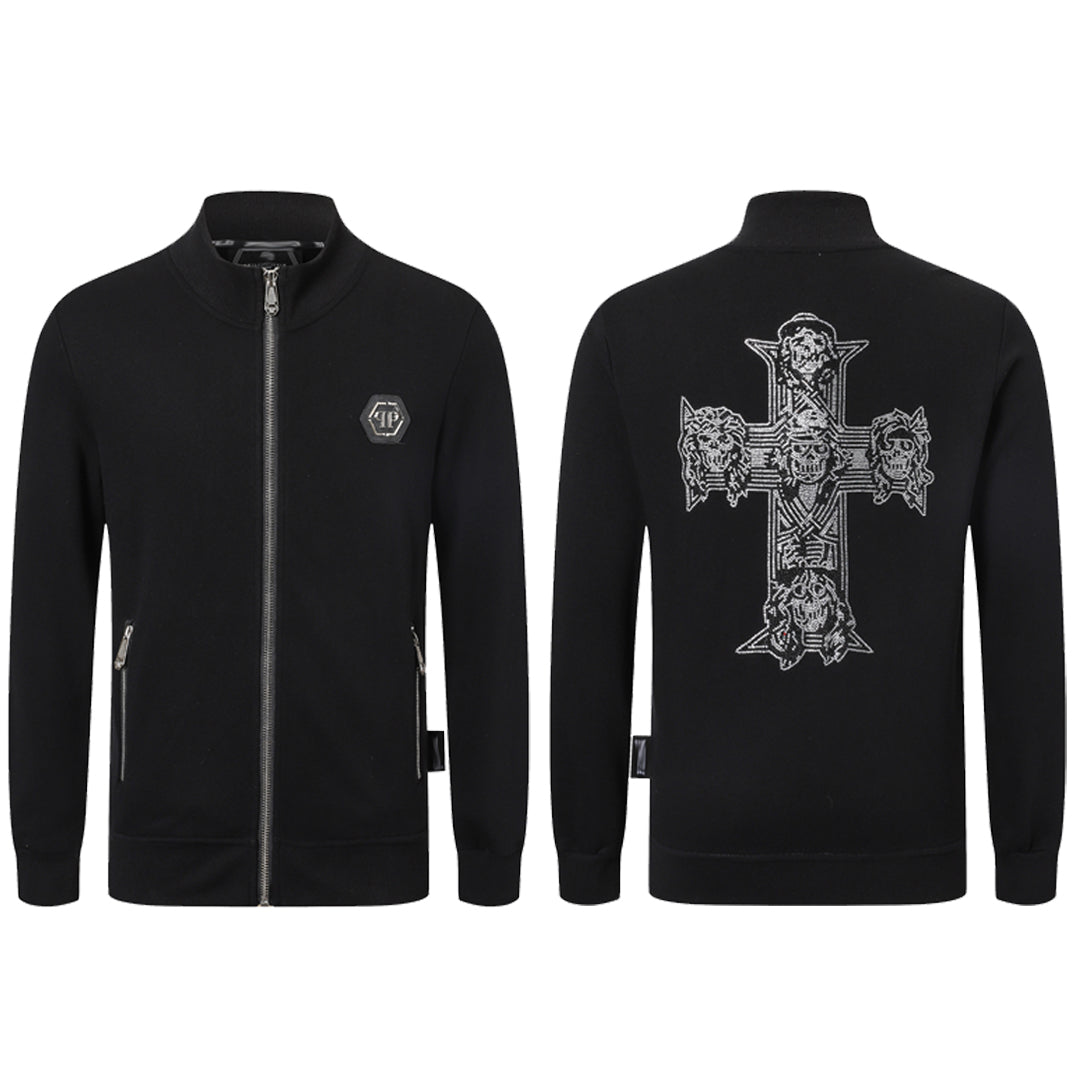 New- 2025ss Skull Black Hoodie