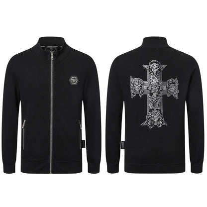 New- 2025ss Skull Black Hoodie