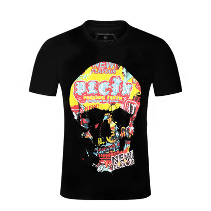 New- 25ss Skull Black T-shirt