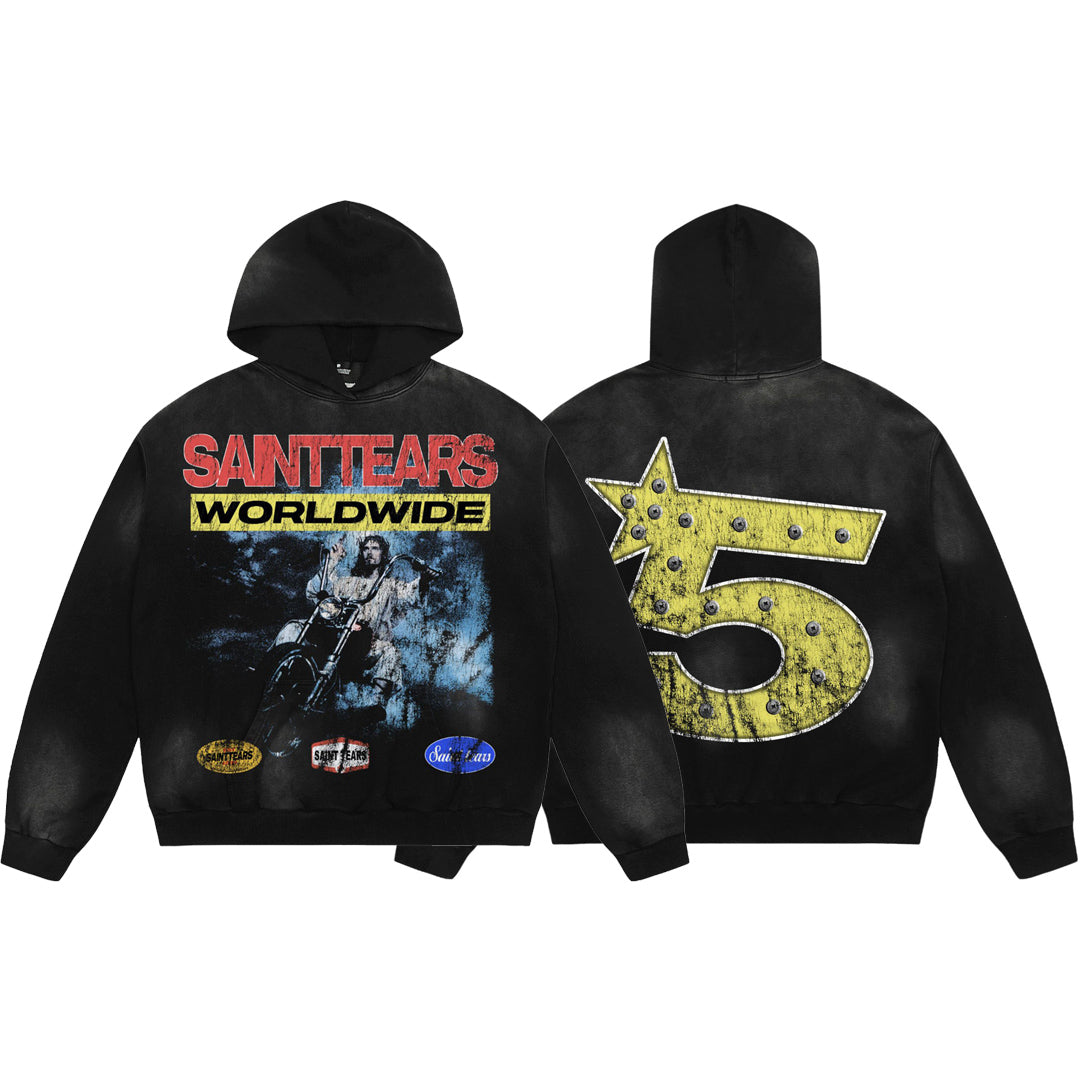New-Saint Michael Prints Hoodie