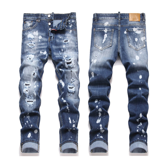 New-DSQ2 Personality Holes Jeans