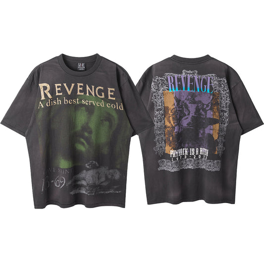 New-Saint Michael 2024ss Black T-shirt