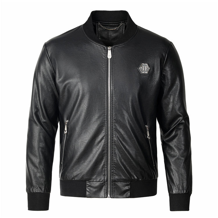 New- Black Genuine leather Jacket