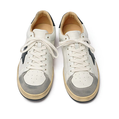 Distressed low-cut casual sneakers