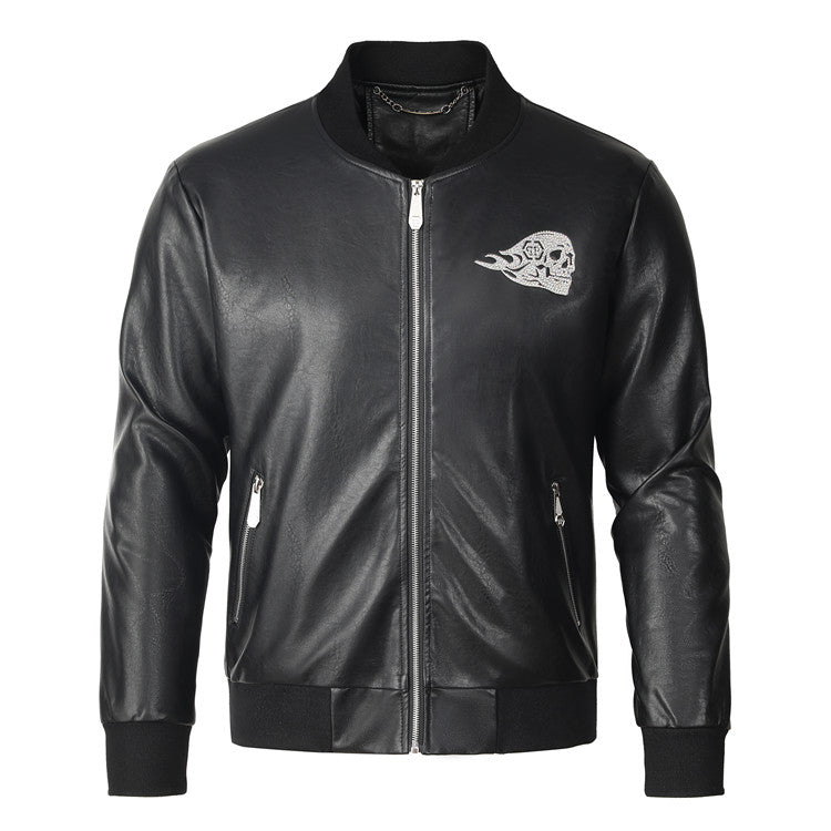 New- Black Genuine leather Jacket