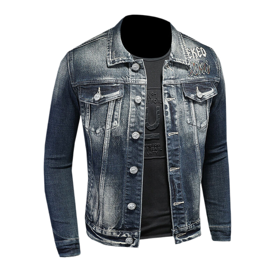 New-DSQ2 Black Denim Jacket