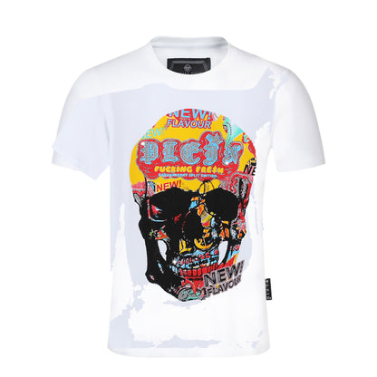 New- 25ss Skull Black T-shirt