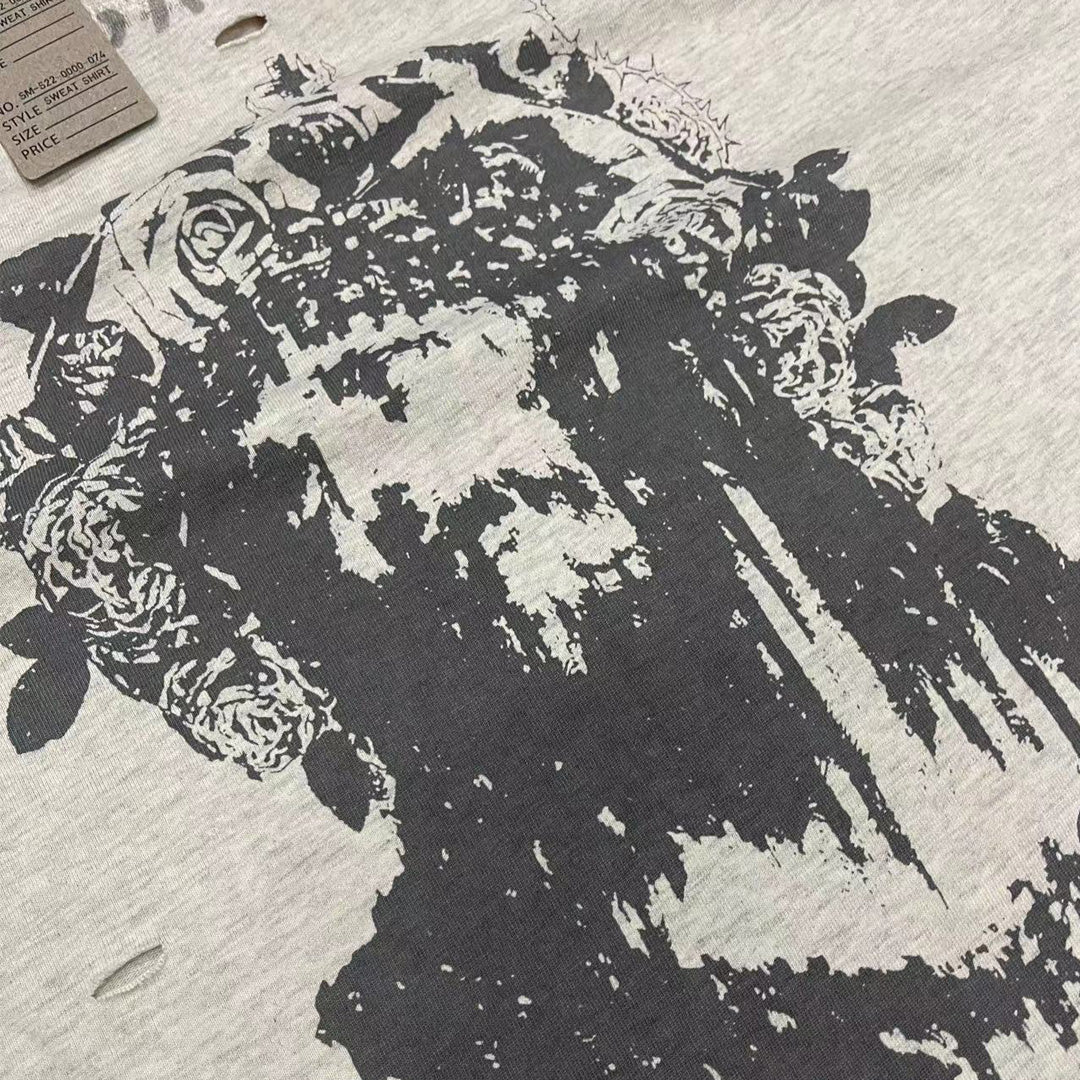 New-Saint Michael 2024ss Hole T-shirt