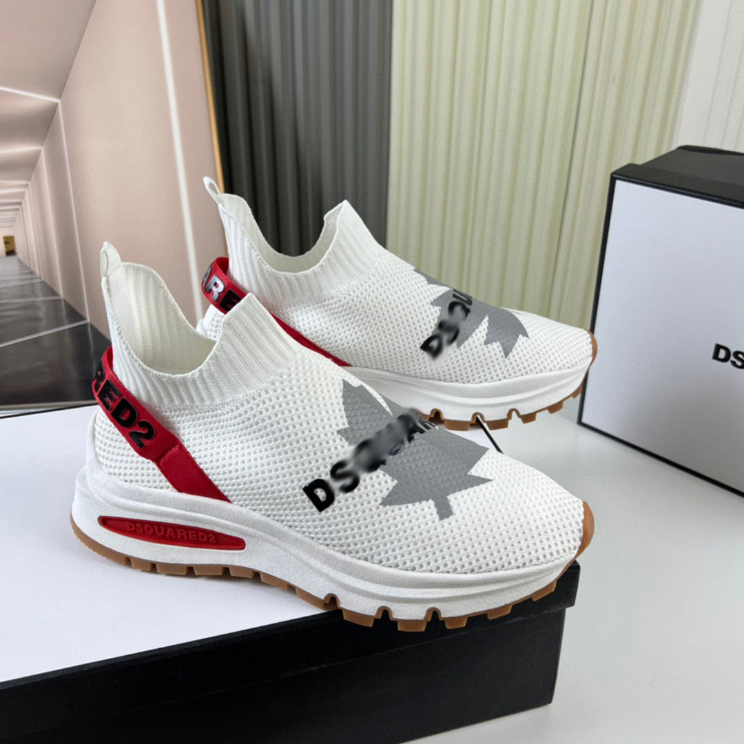 Flache Schuhe mit großem Kopf 