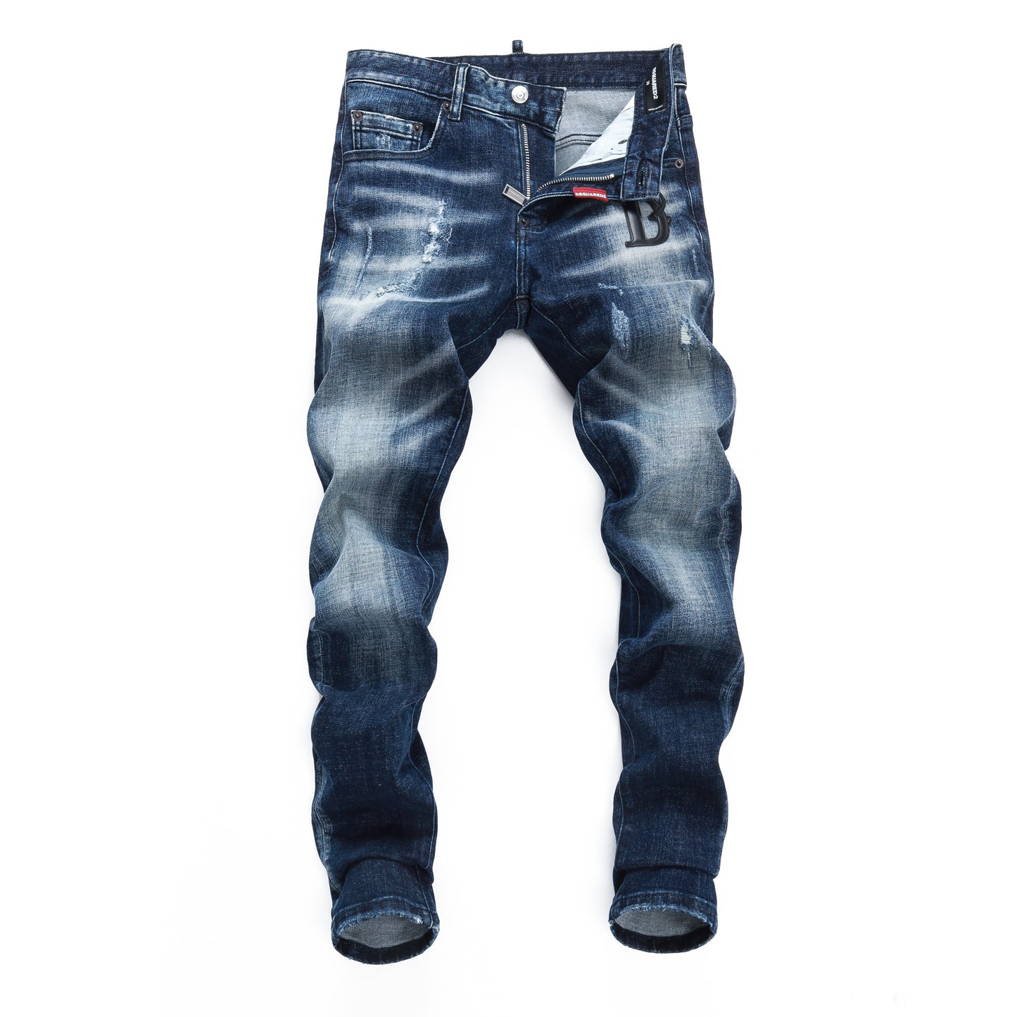 New-DSQ2 Hole Patch Slim fit Jeans
