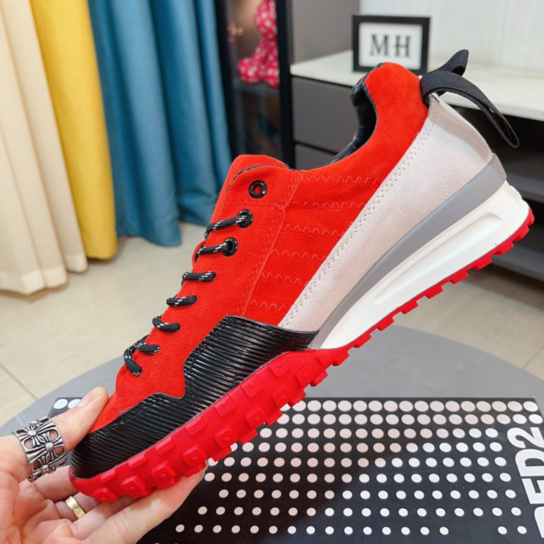 Flache Schuhe mit großem Kopf 